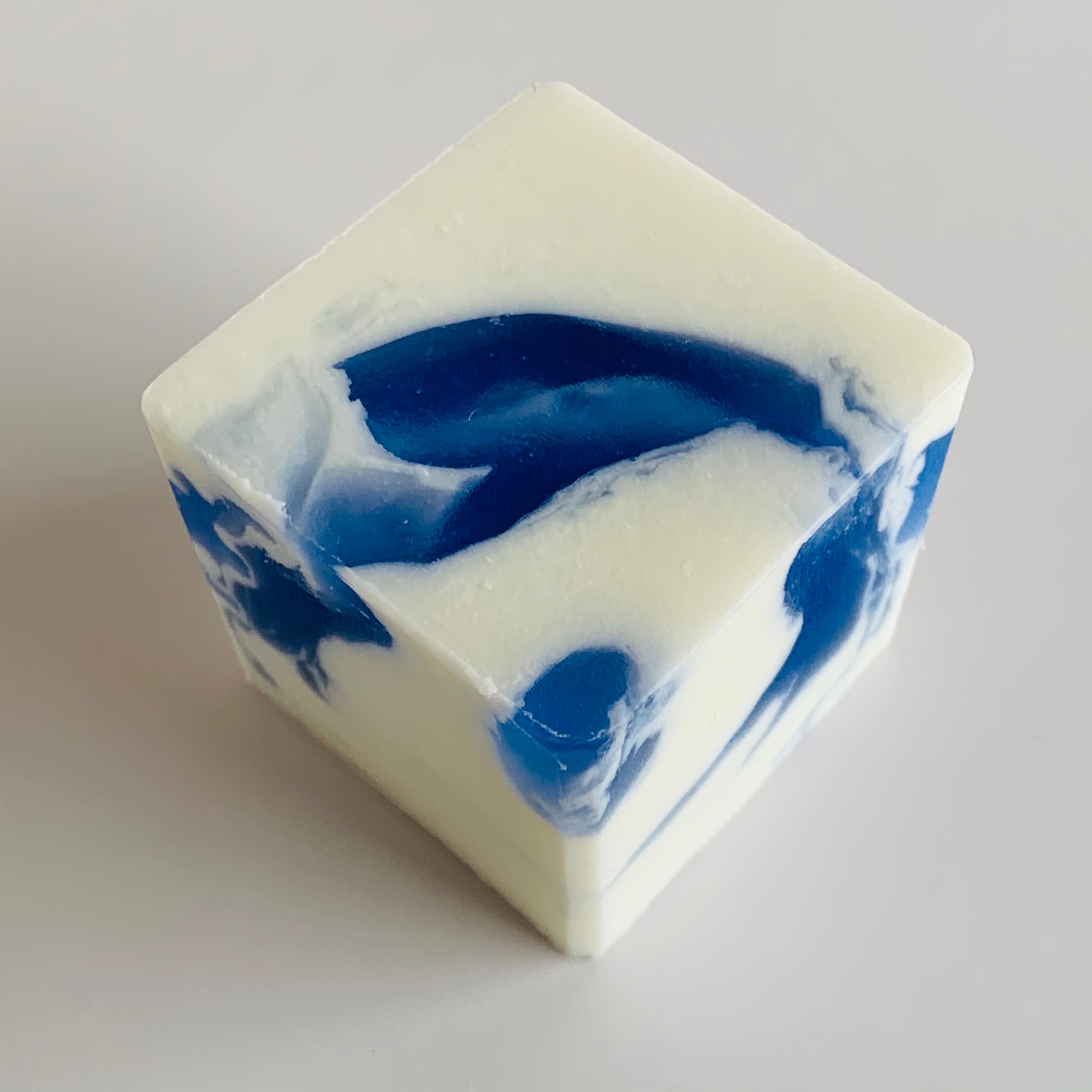 Blue Porcelain Soap Cube
